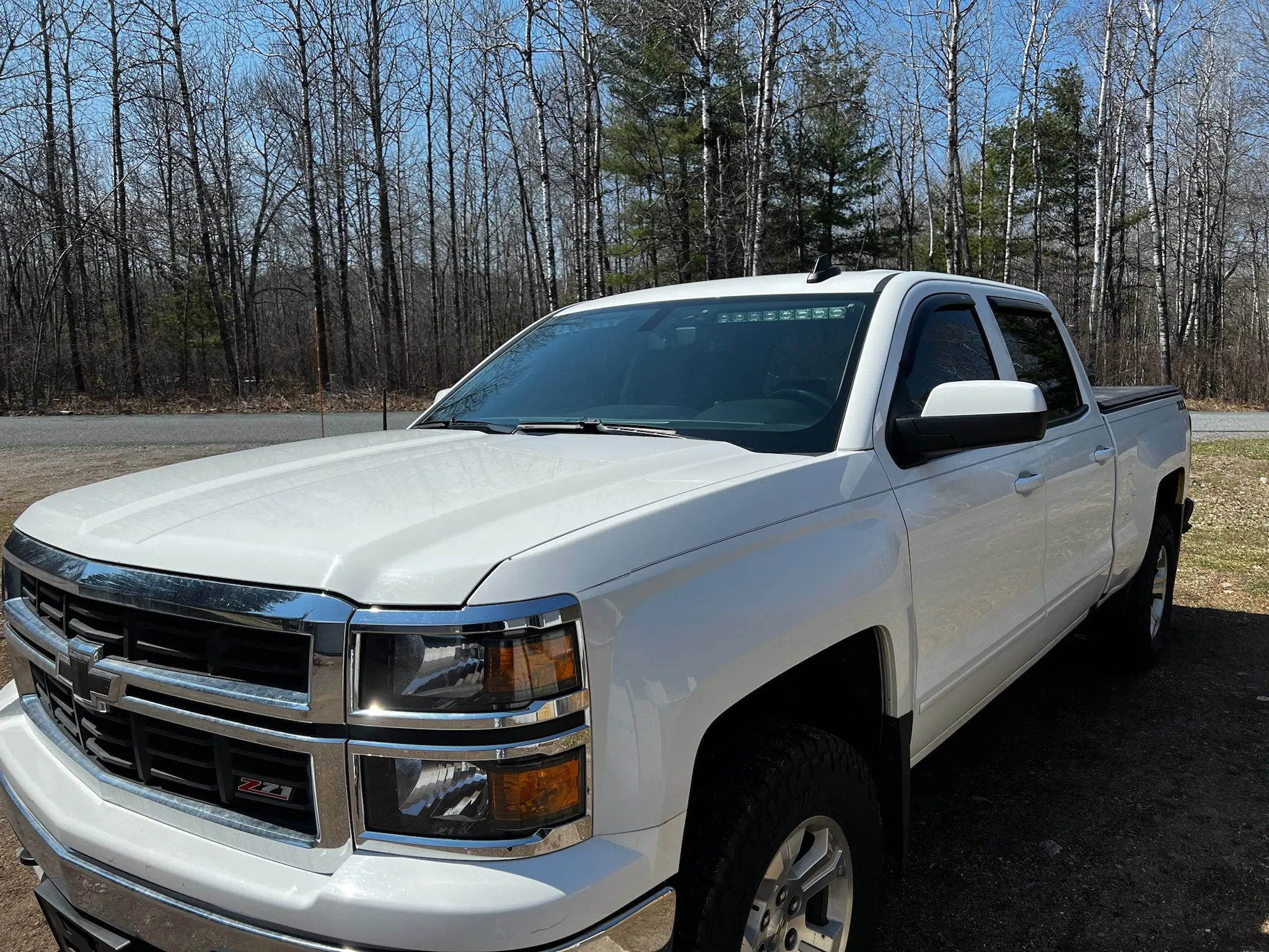 Chevy Silverado Windshield Tint (Before)